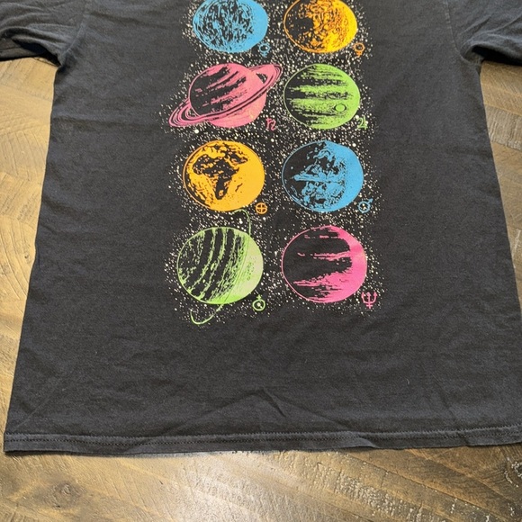 VTG FOTL Fruit of The Loom
Graphic Planet Solar System T-Shirt -Black Small - Picture 6 of 12